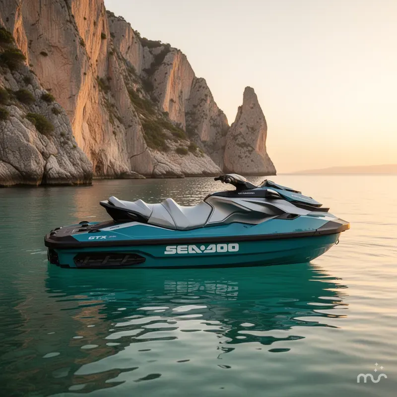 Slide: The Image of Sea-Doo GTX Limited 325 Teal Metallic 2026 - 4