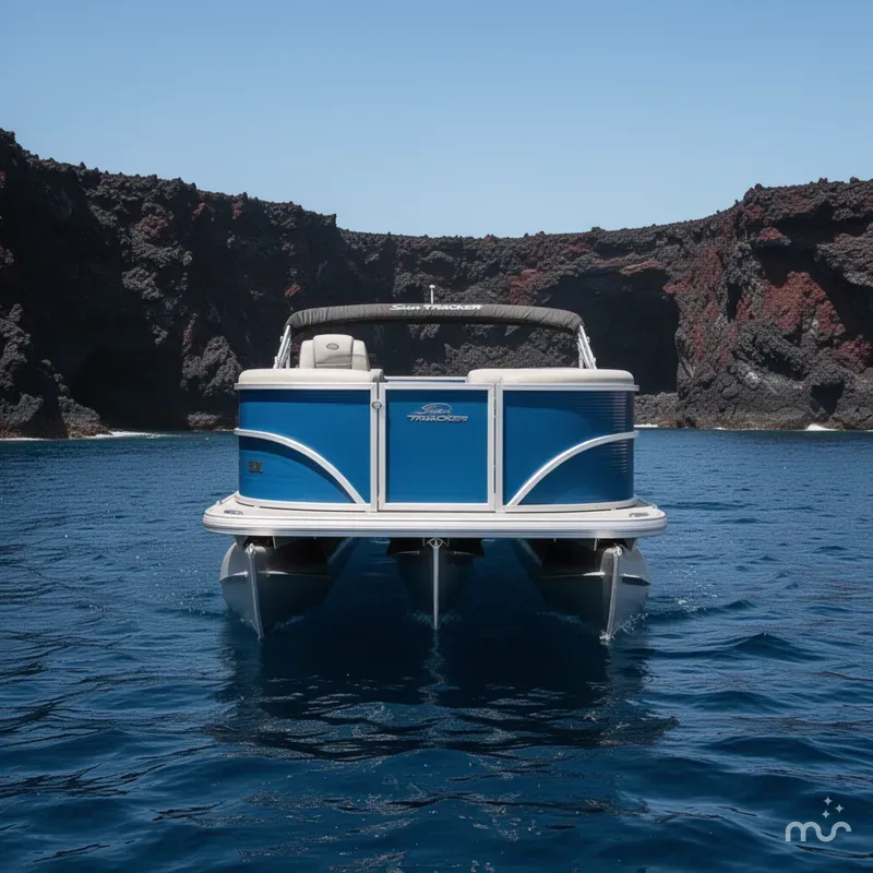 Slide: The Image of Sun Tracker Party Barge 16 DLX 2026 - 1