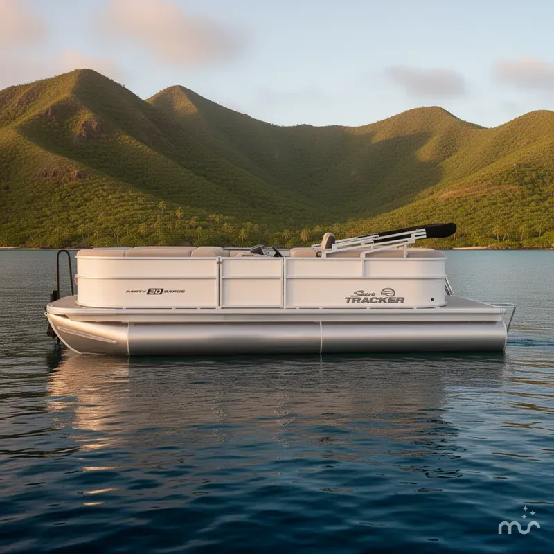 Slide: The Image of Sun Tracker Party Barge 20 DLX 2026 - 2