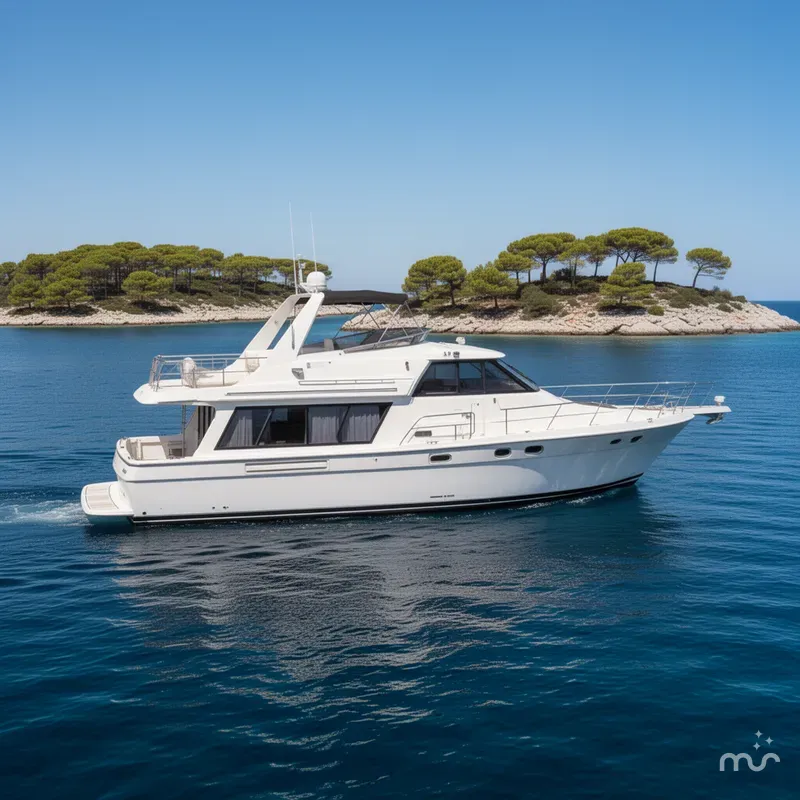 Slide: The Image of Bayliner 4788 Pilot House Motoryacht 1994 - 2