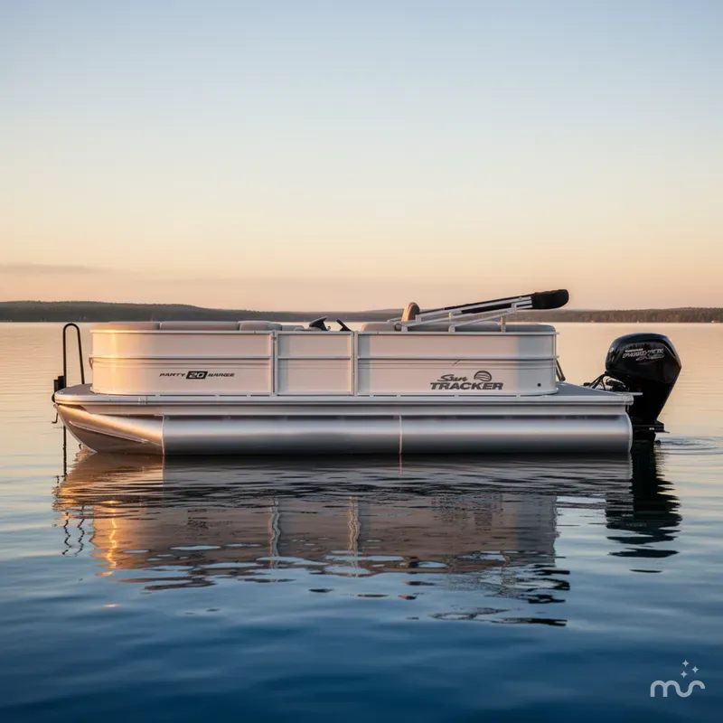 Slide: The Image of Sun Tracker Party Barge 20 DLX 2026 - 1
