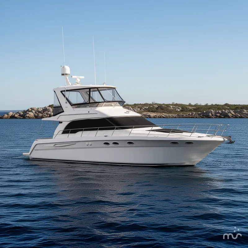 Slide: The Image of Sea Ray 480 Sedan Bridge 1998 - 2