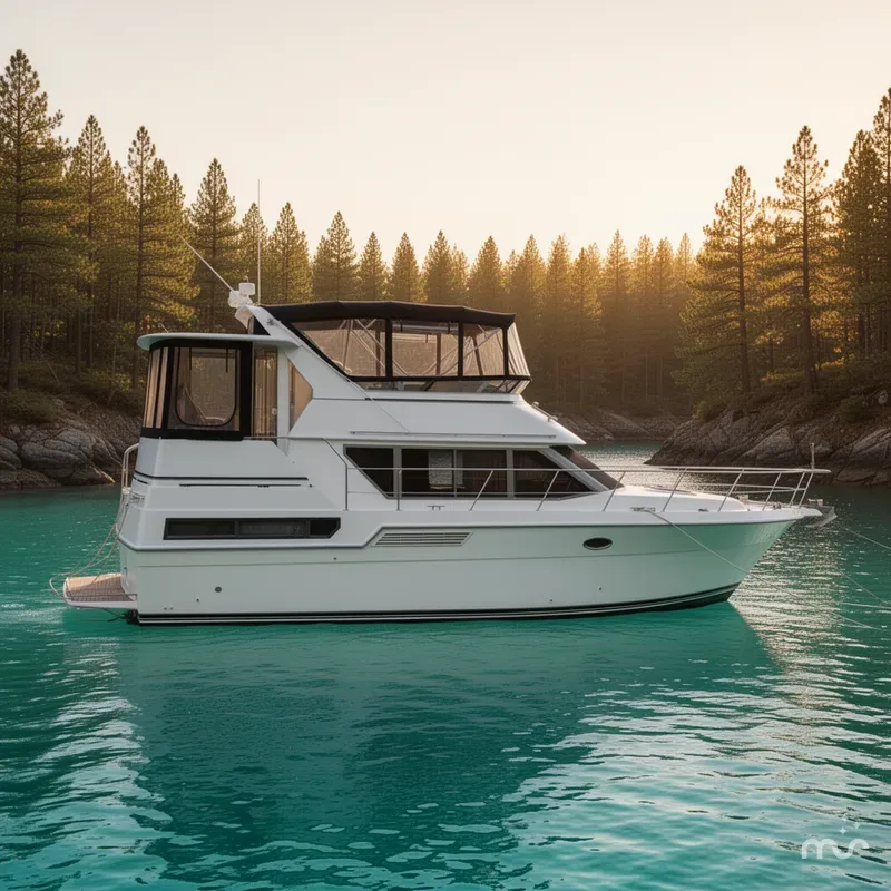 Slide: The Image of Carver Yachts 370 Aft Cabin Motor Yacht 1994 - 2