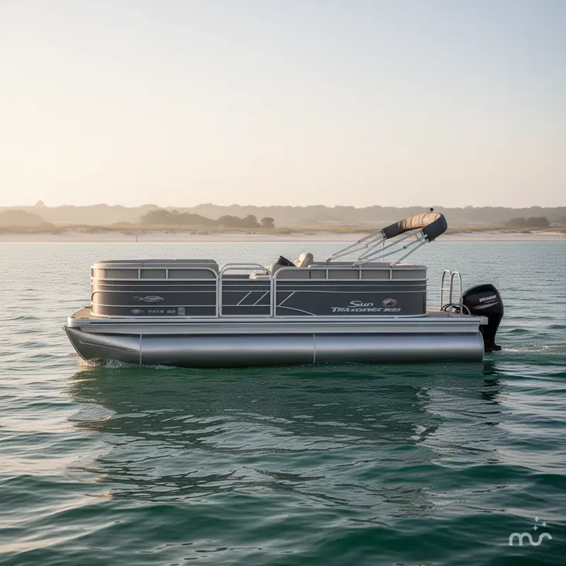 Slide: The Image of Sun Tracker Party Barge 20 DLX 2021 - 0