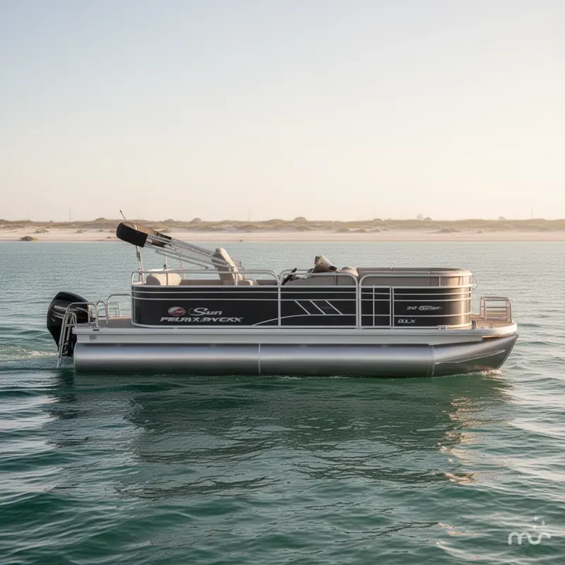 Slide: The Image of Sun Tracker Party Barge 20 DLX 2021 - 1