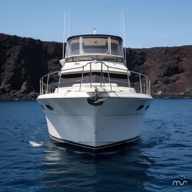 Slide: The Image of Carver Yachts 4207 Aft Cabin Motor Yacht 1986 - 1