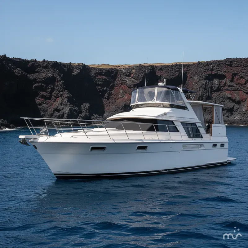 Slide: The Image of Carver Yachts 4207 Aft Cabin Motor Yacht 1986 - 2
