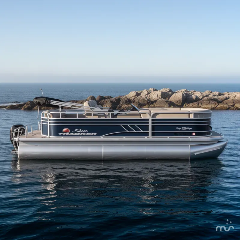 Slide: The Image of Sun Tracker Party Barge 20 DLX 2022 - 2