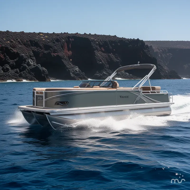 Slide: The Image of Tahoe LTZ 200HP Elite Windshield 2385 Tritoon 2026 - 2