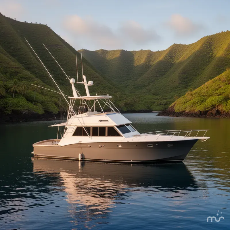 Slide: The Image of Hatteras 52 Convertible 1984 - 4