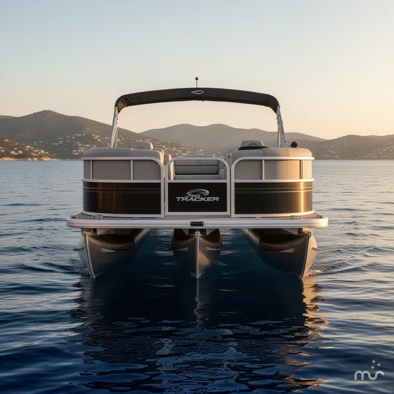 Slide: The Image of Sun Tracker Party Barge 22 DLX 2026 - 1
