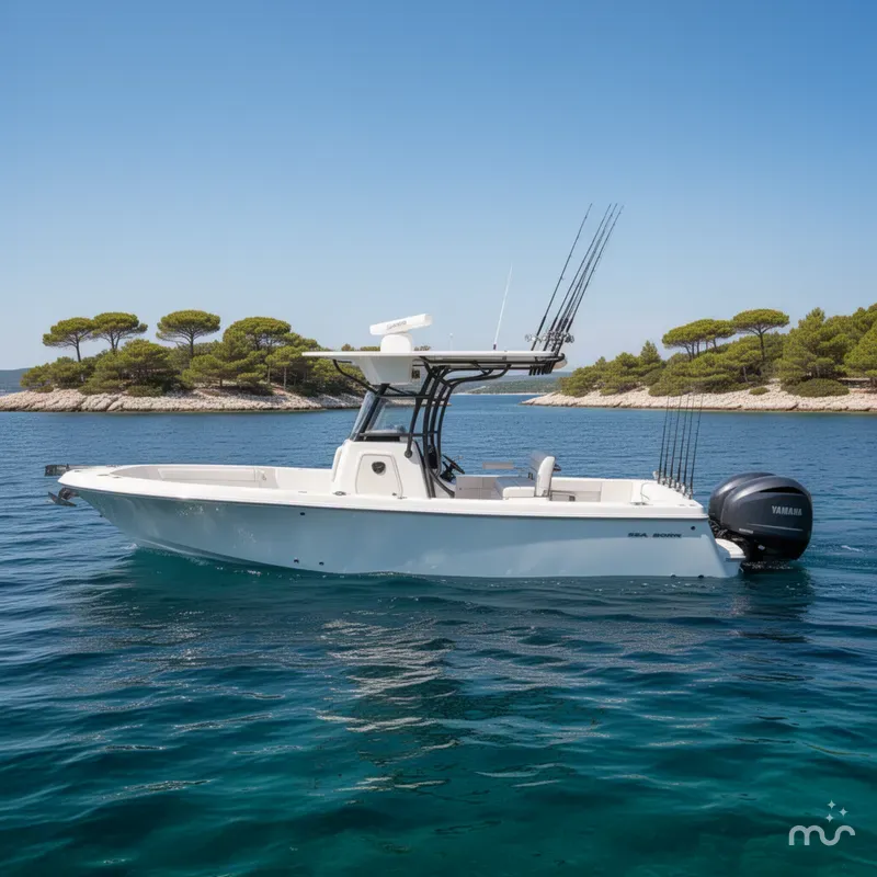Slide: The Image of Sea Born LX26 Center Console 2026 - 2