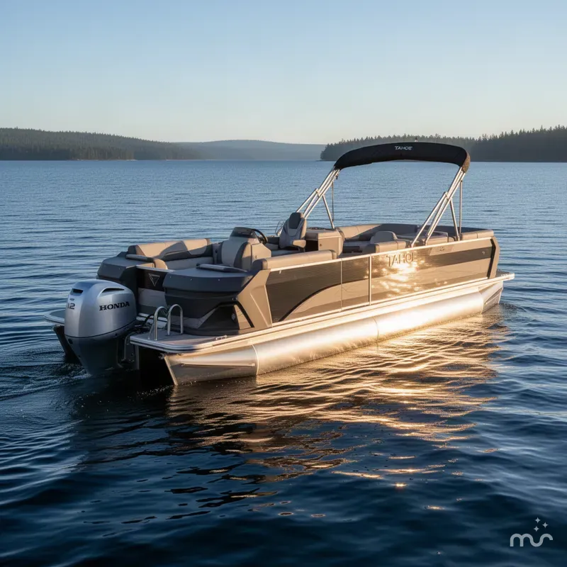 Slide: The Image of Tahoe Geofish 2385 Rear Fish & Honda 4-Stroke EFI 2026 - 2
