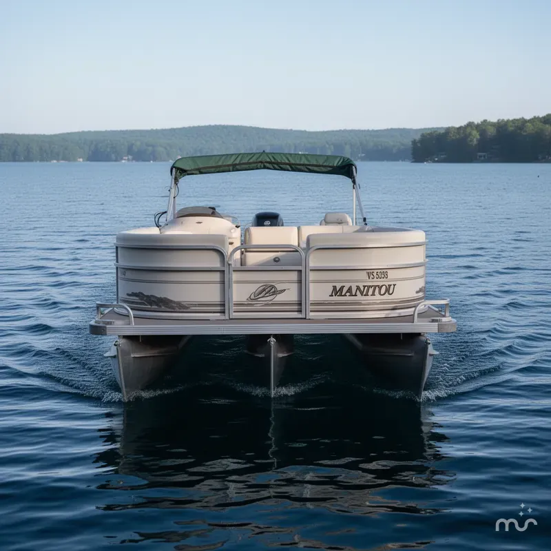 Slide: The Image of Manitou Legacy 240 & 2017 Mercury 4Stroke EFI $12,995 2001 - 1