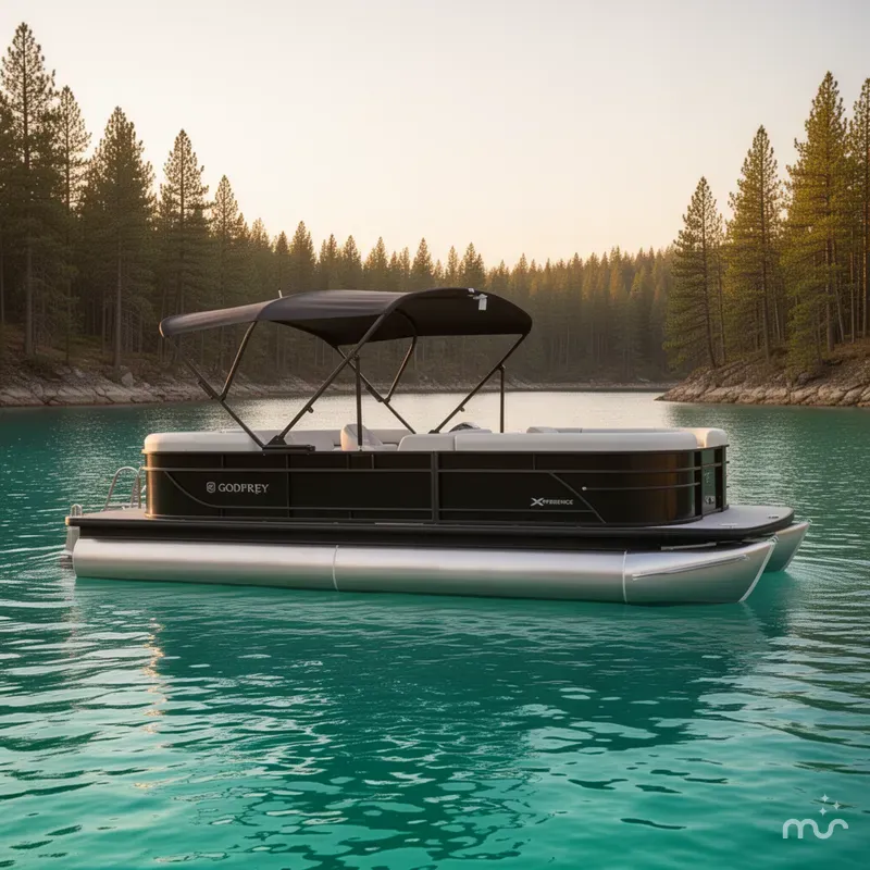 Slide: The Image of Godfrey Sweetwater Xperience 22' Split Bench Pontoon - 2286 SBX 2027 - 2
