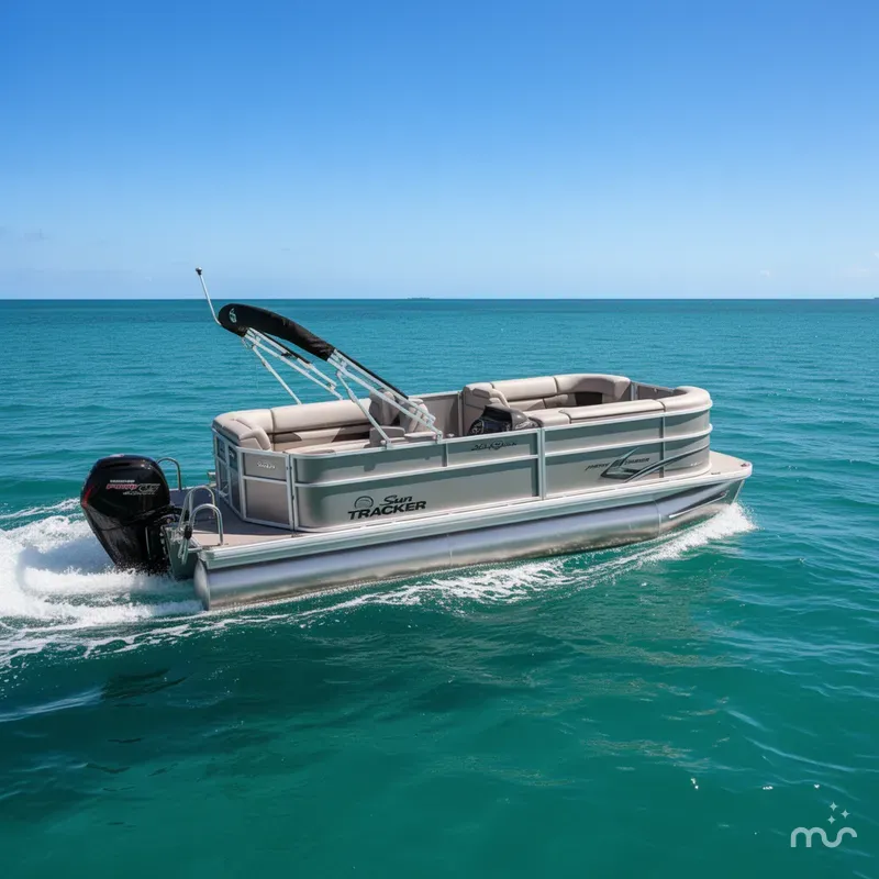 Slide: The Image of Sun Tracker Party Barge 20 DLX 2026 - 0