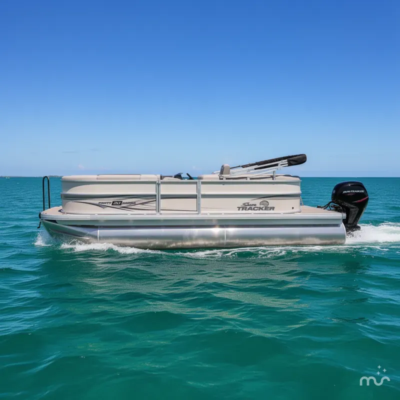 Slide: The Image of Sun Tracker Party Barge 20 DLX 2026 - 1