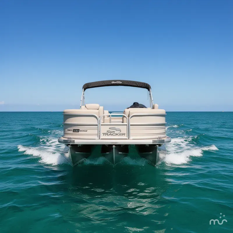 Slide: The Image of Sun Tracker Party Barge 20 DLX 2026 - 3
