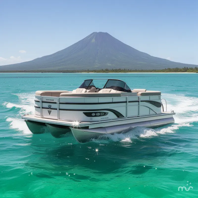 Slide: The Image of Tahoe Cascade Quad Lounge Shift Windshield 23 FT 2025 - 2