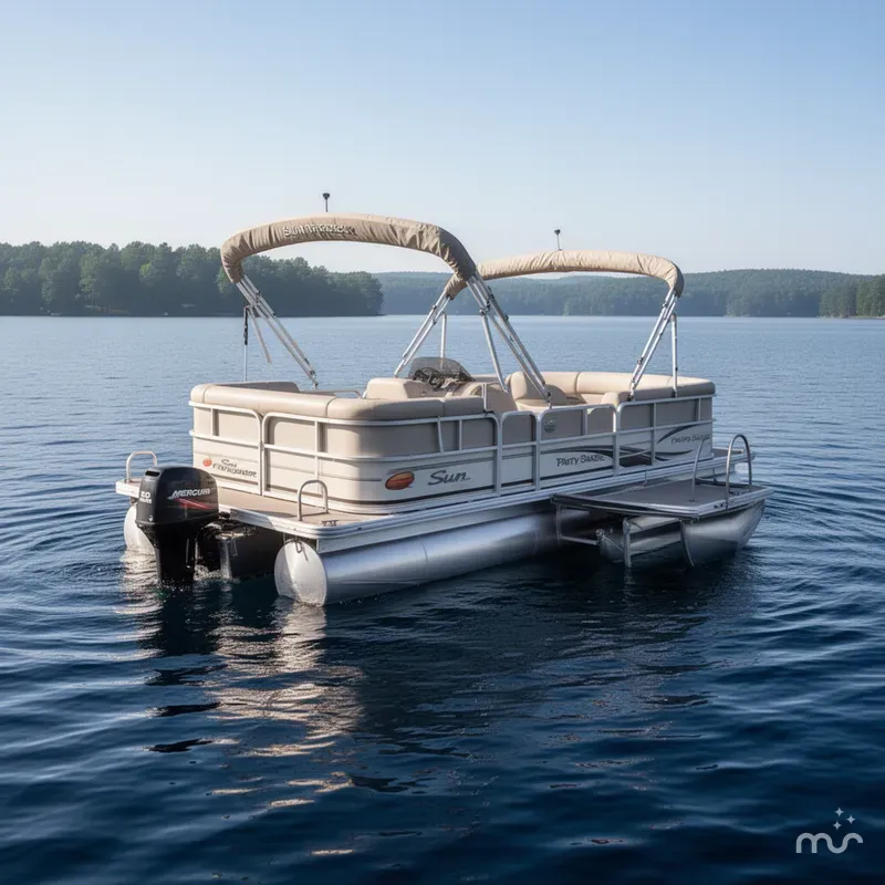 Slide: The Image of Sun Tracker Party Barge 200 Classic Series 2008 - 1