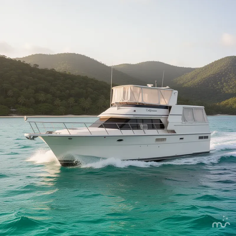 Slide: The Image of Carver Yachts Californian 48 1991 - 2
