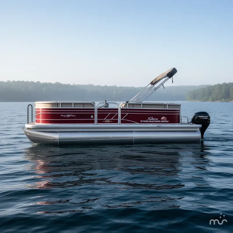 Slide: The Image of Tracker Party Barge 20 DLX 2023 - 2