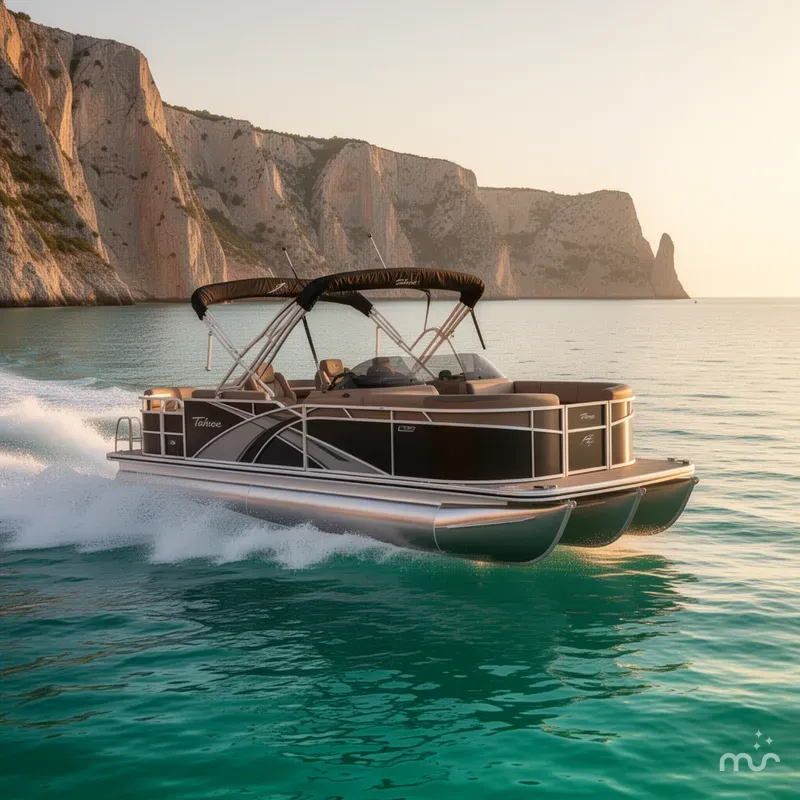 Slide: The Image of Tahoe LTZ 300HP VRB 2385 Swingback Tritoon 2026 - 1