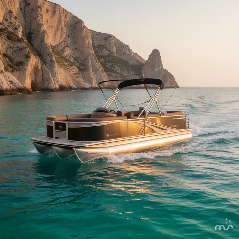 Slide: The Image of Tahoe LTZ 300HP VRB 2385 Swingback Tritoon 2026 - 2