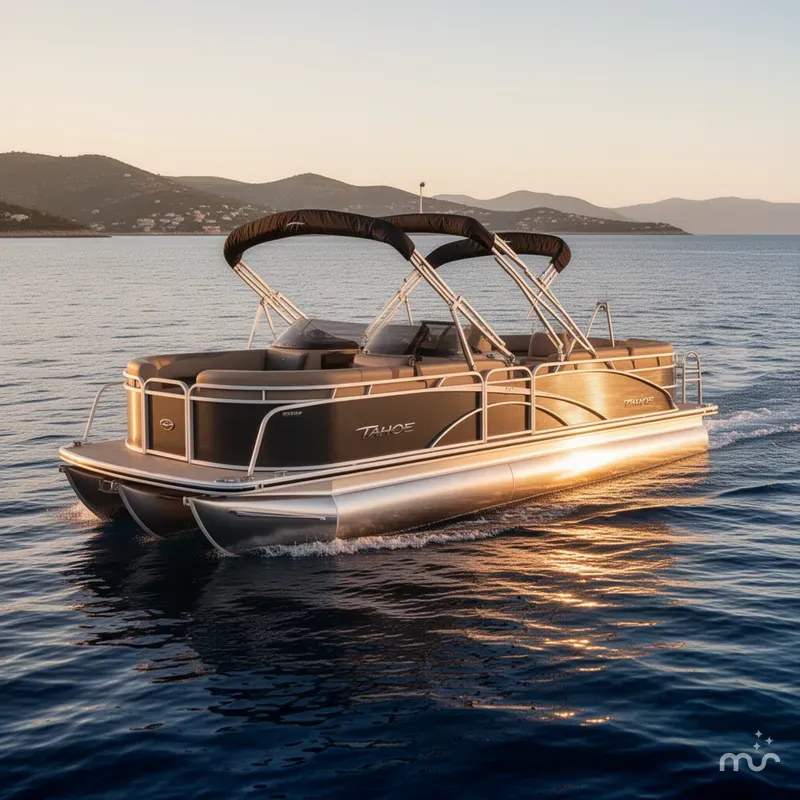 Slide: The Image of Tahoe LTZ 300HP Elite Windshield 2385 Tritoon 2026 - 2