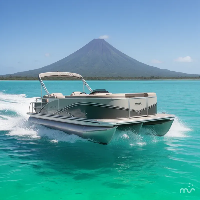 Slide: The Image of Avalon LSZ 25 QUAD LOUNGER-TRITOON 200HP 2026 - 2