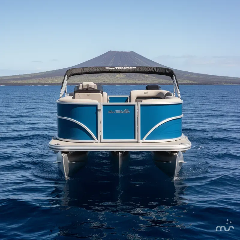 Slide: The Image of Sun Tracker Party Barge 16 DLX 2026 - 3