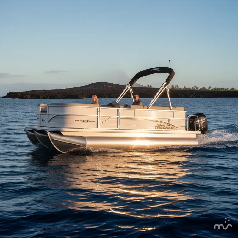 Slide: The Image of Sun Tracker Party Barge 16 DLX 2026 - 4