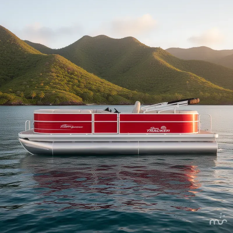 Slide: The Image of Sun Tracker Party Barge 22 DLX 2026 - 2