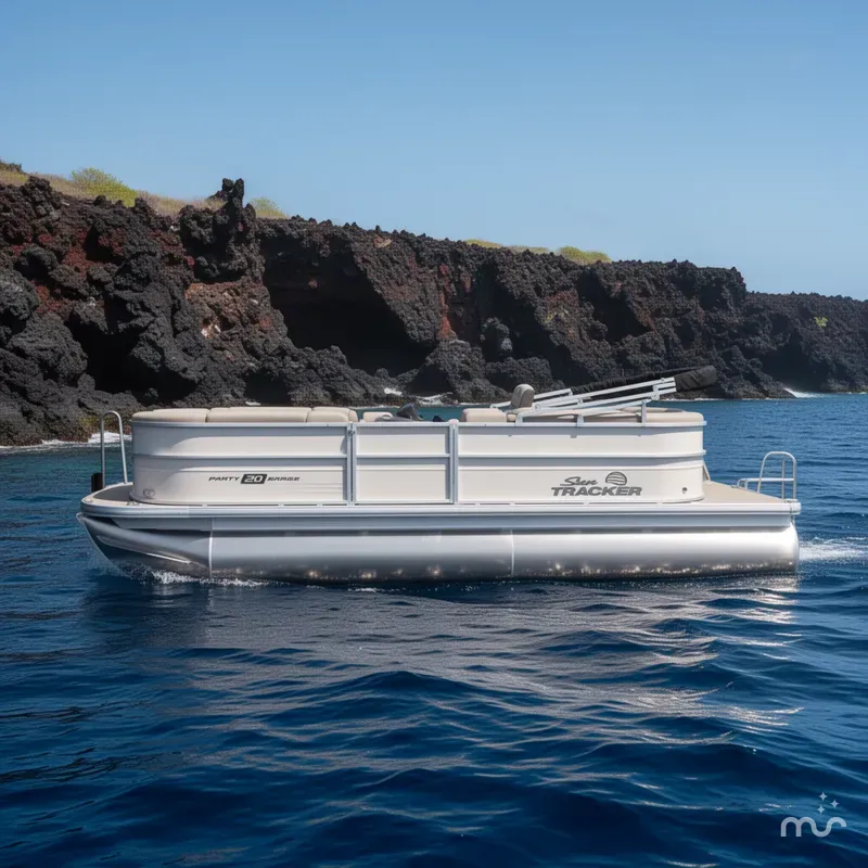 Slide: The Image of Sun Tracker Party Barge 20 DLX 2026 - 2