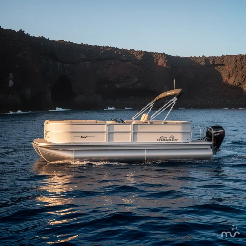 Slide: The Image of Sun Tracker Party Barge 20 DLX 2026 - 4