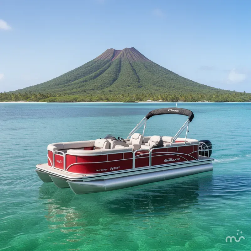 Slide: The Image of Sun Tracker Party Barge 22 DLX 2026 - 2