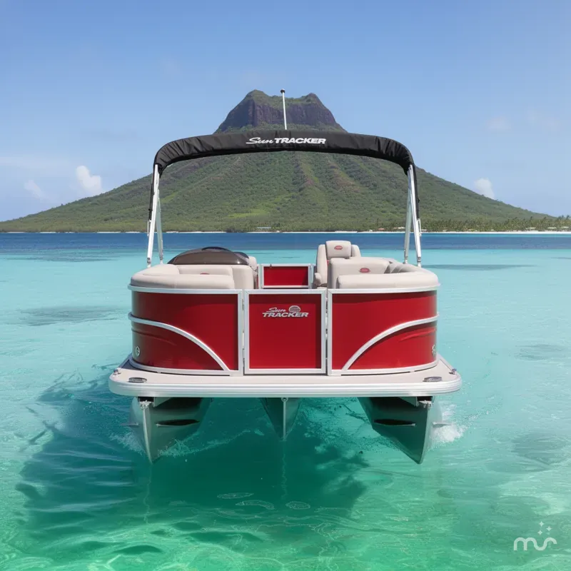 Slide: The Image of Sun Tracker Party Barge 22 DLX 2026 - 3