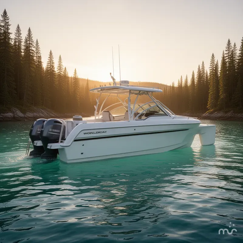 Slide: The Image of World Cat Glacier Bay Edition 2740 Dual Console 2017 - 0