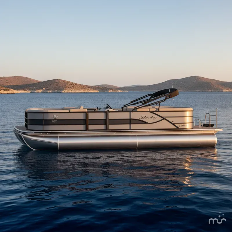 Slide: The Image of Bentley Pontoons 243 Fish CWT 2026 - 2