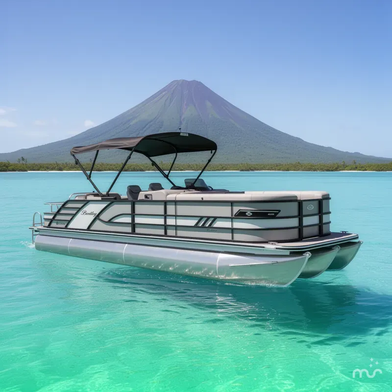 The Image of Bentley Pontoons Elite 253 Swingback Dual Captain Full Tritoon 2026 - 0