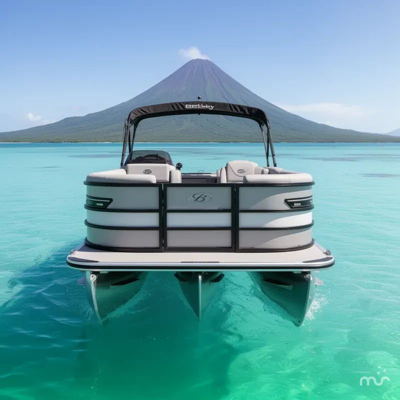 Slide: The Image of Bentley Pontoons Elite 253 Swingback Dual Captain Full Tritoon 2026 - 1