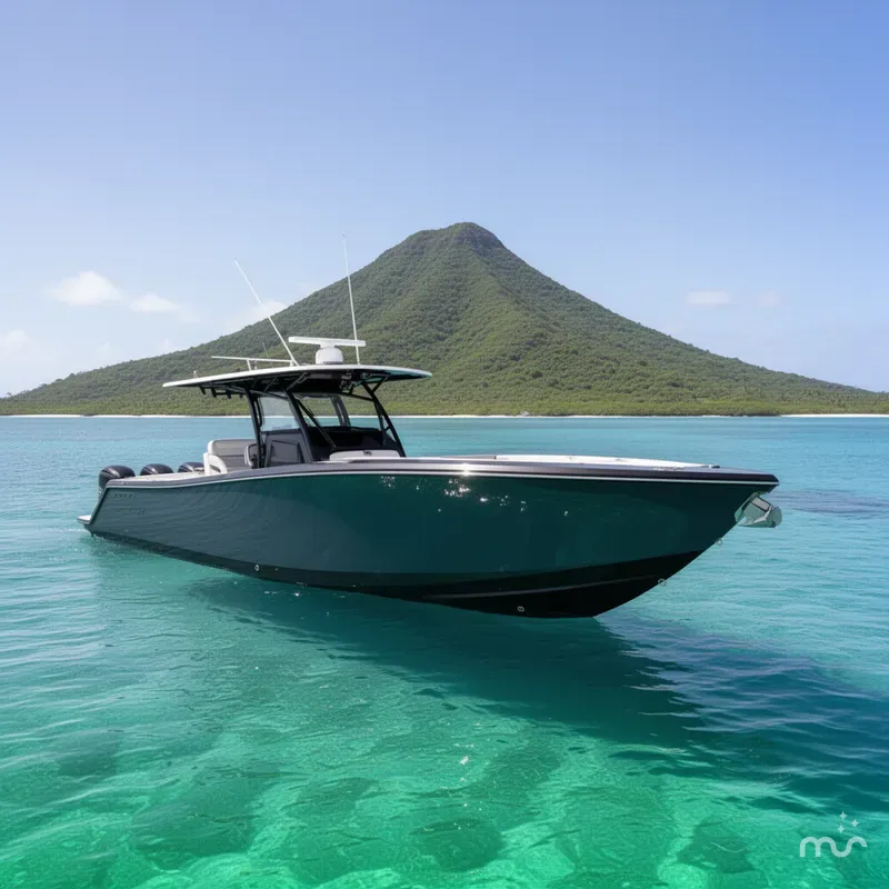 Slide: The Image of Nor-Tech 390 Sport Center Console 2023 - 2