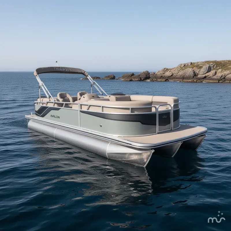 Slide: The Image of Avalon VLS 21 QUAD LOUNGER 90HP 2026 - 2