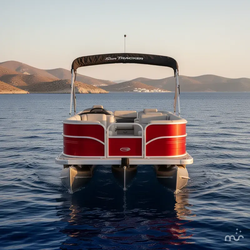 Slide: The Image of Sun Tracker Party Barge 18 DLX 2026 - 3