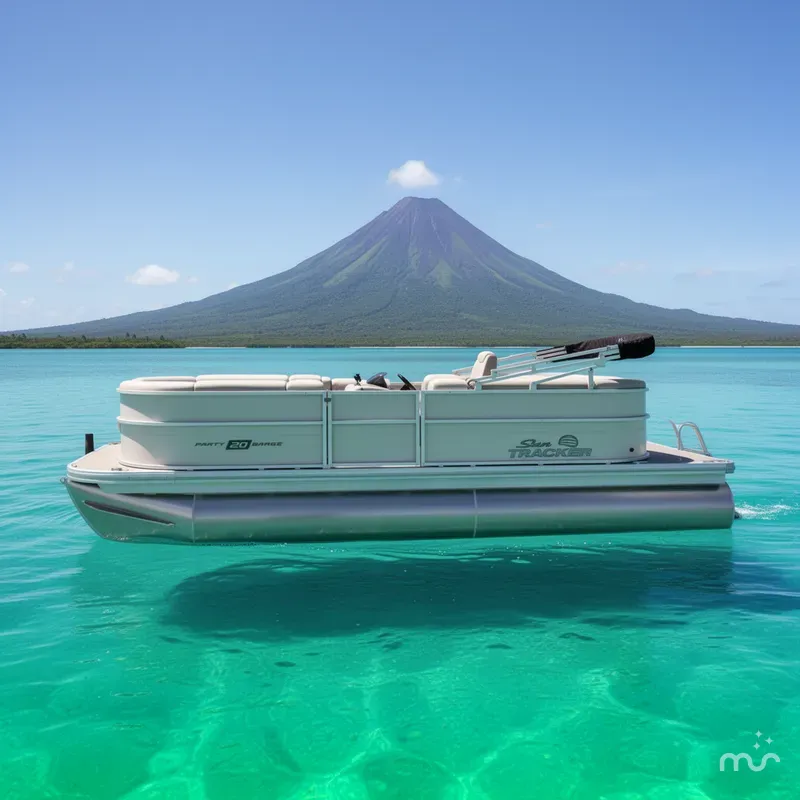 Slide: The Image of Sun Tracker Party Barge 20 DLX 2026 - 2