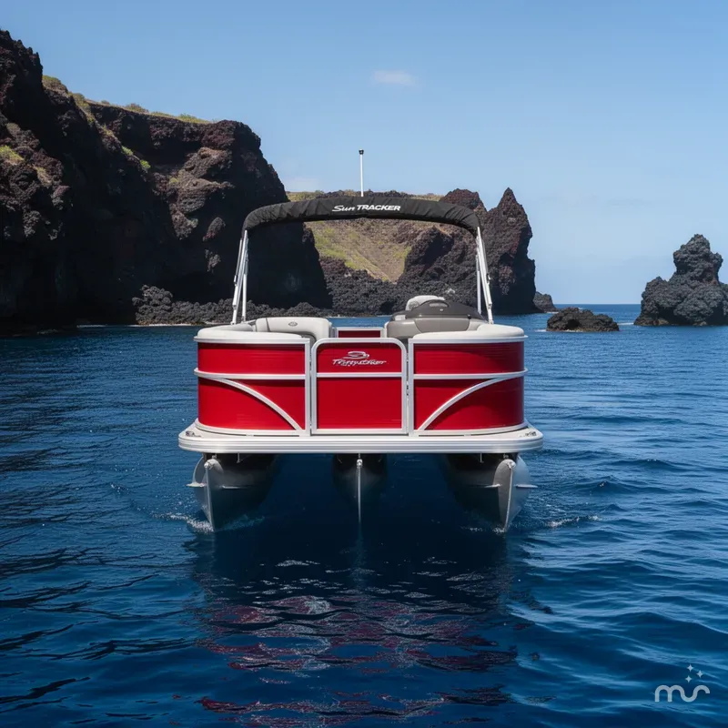 Slide: The Image of Sun Tracker Party Barge 18 DLX 2026 - 3
