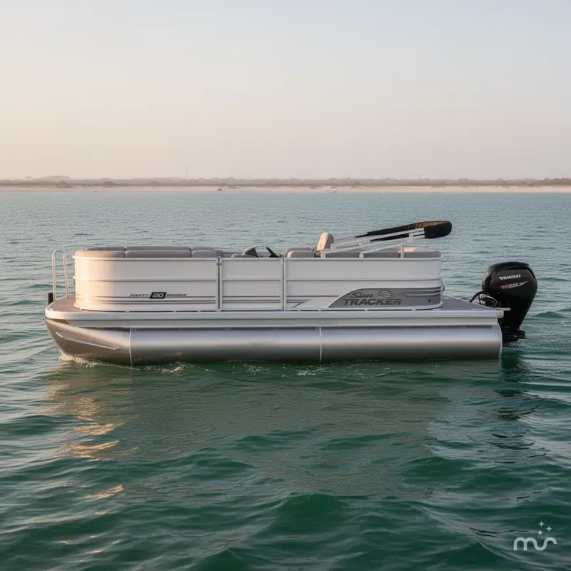 Slide: The Image of Sun Tracker Party Barge 20 DLX 2026 - 1
