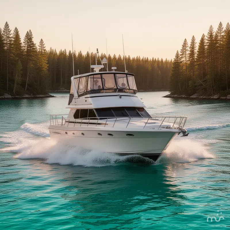 Slide: The Image of Carver Yachts 396 Aft Cabin Motor Yacht 2001 - 1