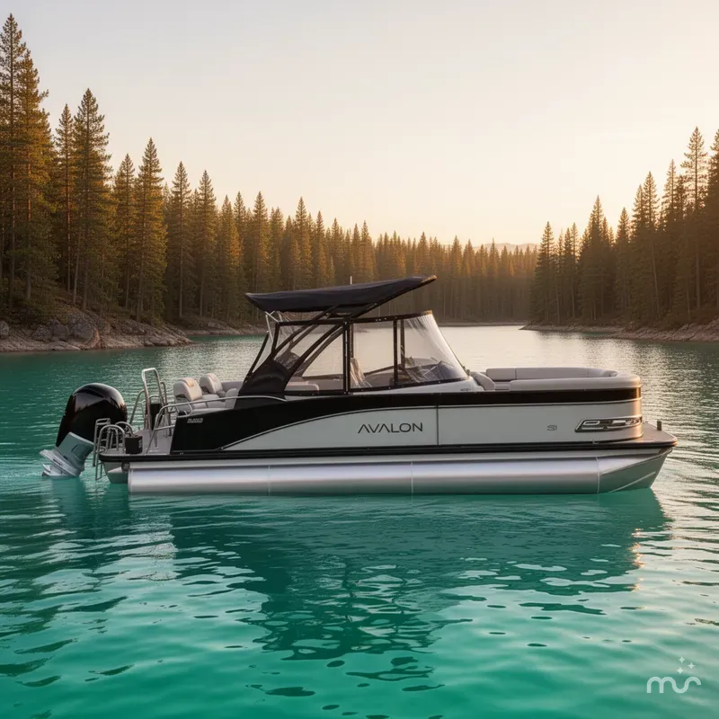 Slide: The Image of Avalon Catalina Platinum Quad Lounge Shift Windshield 2585 2025 - 2