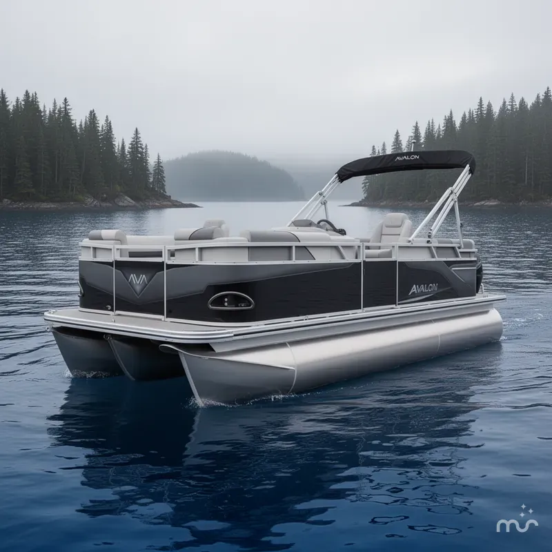 Slide: The Image of Avalon Venture Quad Lounge - 19 FTw/ 60HP Mercury! 2026 - 2